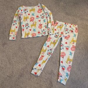 Carter's Kids size 4 winter animals donut pajamas